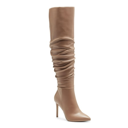 

INC Womens Brown Cushioned Iyonna Pointed Toe Stiletto Zip-Up Dress Boots 6 M