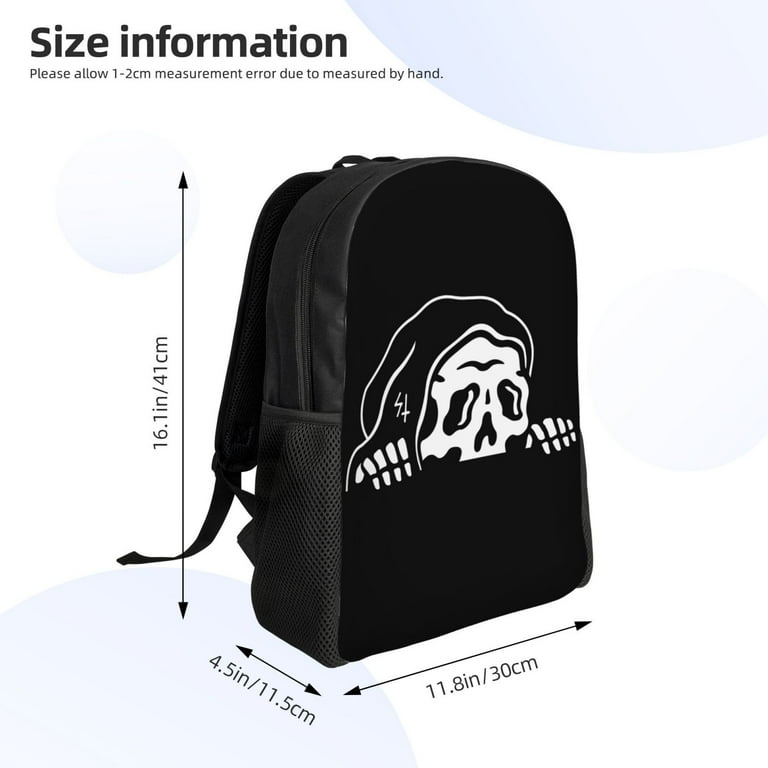 Lurking Class by Sketchy Tank Demons Black Backpack for Women Men Laptop Backpack Work Business Travel Computer Bags Casual Schoolbag Daypack for College Student Gift Walmart
