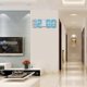 thumbnail image 3 of 3d Led Digital Wall Clock, Bedroom Desk Alarm Clock Digital Wall Clock, 21.5 X 8.8cm (blue), 3 of 5