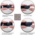 thumbnail image 3 of 4-Digit Resettable Security Bicycle Lock Heavy Duty Bike Lock 1.6m Cycle Lock for Bicycle Outdoors, 3 of 5