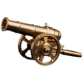 thumbnail image 1 of Small Brass Cannon Decor Cannon Model Decorative Cannon Model Retro Cannon Statue, 1 of 6