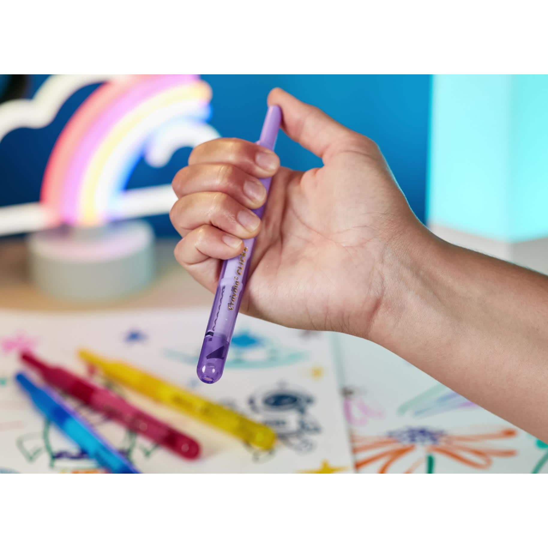 Crayola Clicks Retractable Markers (10ct), Easter Basket Essentials, Cone  Tip, Washable Markers, Easter Coloring Supplies, 3+ - Walmart.com