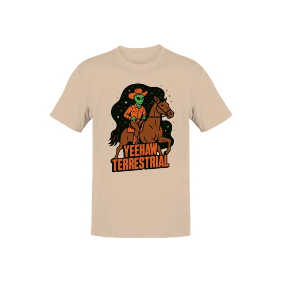 Yeehaw Terrestrial Alien Cowboy Men's T-shirt