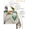 thumbnail image 2 of Green Floral Table Cloth, Elegant Tulip Vintage Wildflower Plant Waterproof Tablecloth for Rectangle Tables, Reusable Washable Fabric Table Cover for Restaurant Kitchen Dining Tables 52"x70", 2 of 6