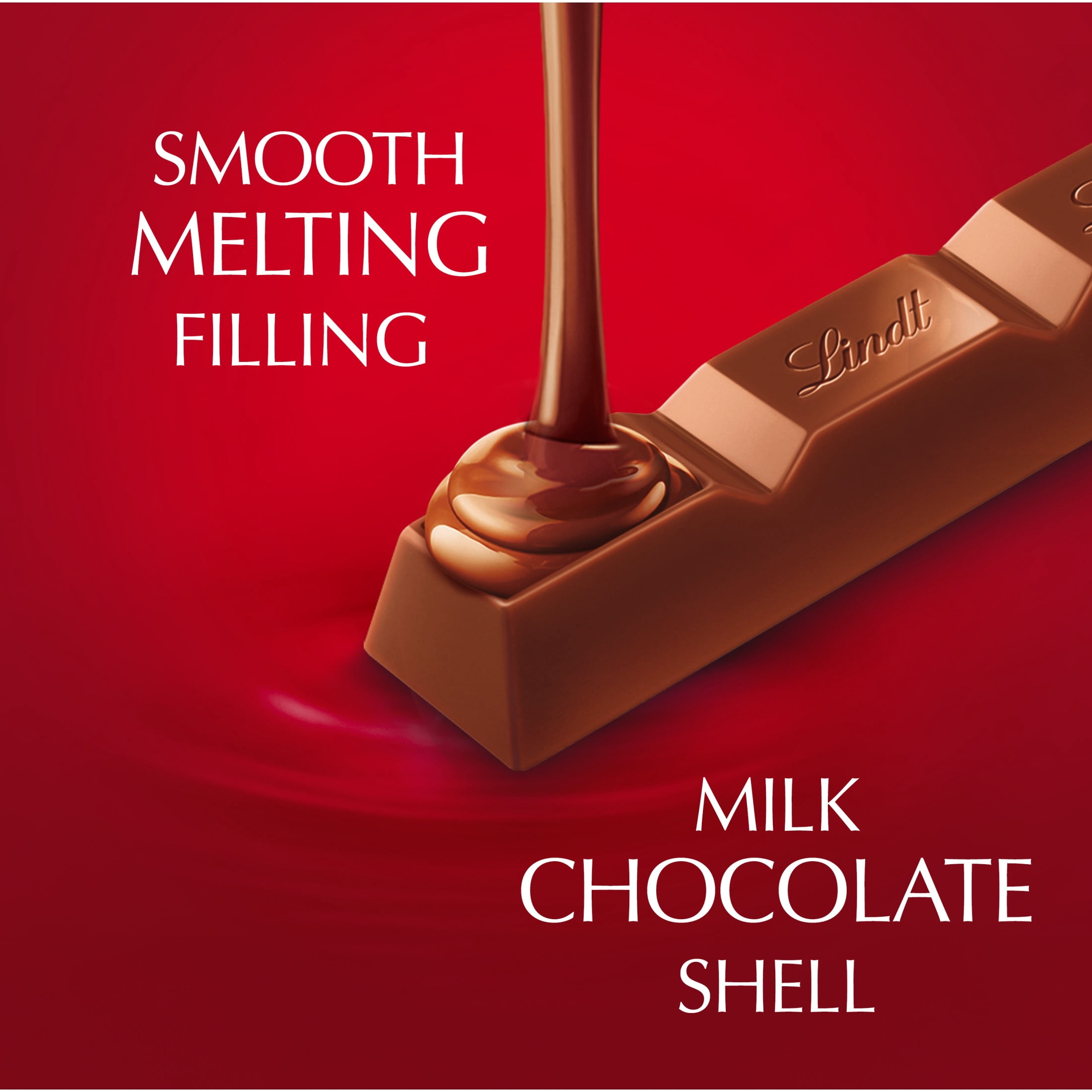 (6 pack) Lindt Lindor Milk Chocolate Truffle Candy Bar, 1.3 oz.