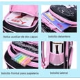 thumbnail image 3 of Mochila De Cuero Pu Impermeable Para Niña De Gatito Con Lapicera Negro cierres rosa, 3 of 3