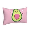 thumbnail image 2 of Bingfone Cute Avocado Standard Size Pillowcase, Long Staple Pure Cotton Envelope Closure Pillow Cover,16"X24", 2 of 9