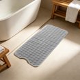 thumbnail image 6 of Zynviq 15" X 27.6" Bathroom Rugs Solid Color Bath Rugs Pvc Gray Absorbent Washable Rectangular Small Rug for Vanity, 6 of 6