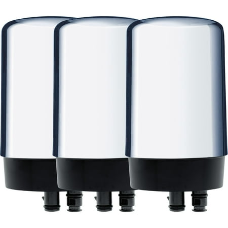 

Brita Chrome Tap Water Faucet Replacement Filter 3 Pack