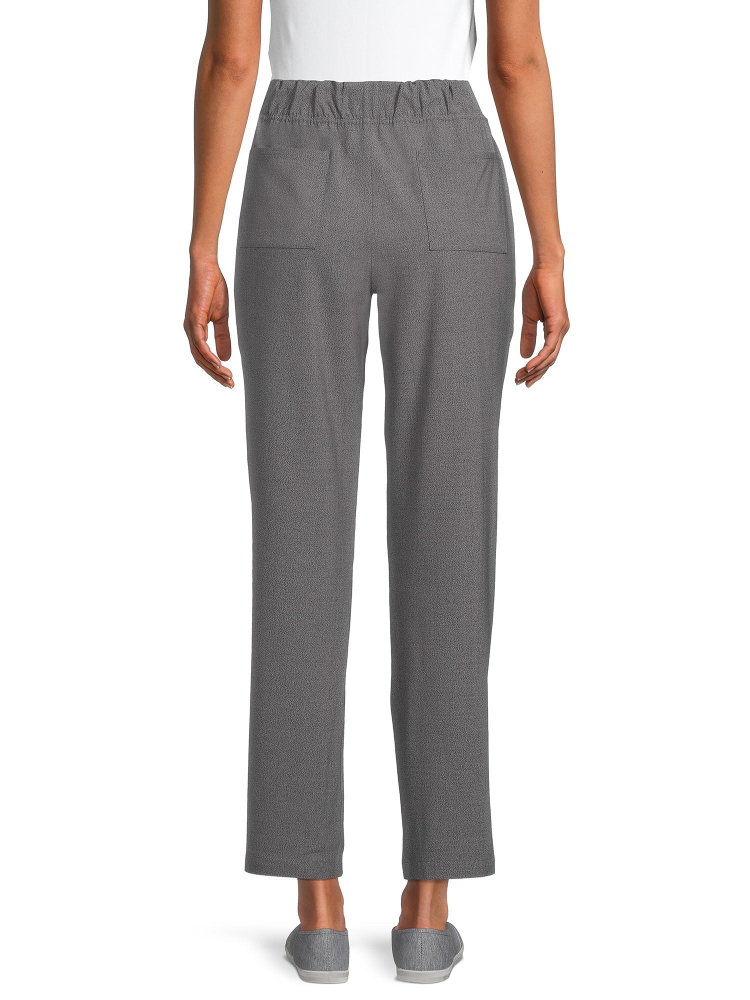 ClimateRight by Cuddl Duds Modern Fit Straight-Leg Flat Front Scrub Pant (Women's and Women's Plus), 1 Count, 1 Pack