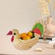 thumbnail image 1 of Servicio de bocadillos de canasta Soporte de pavo Decoración del hogar Cesta de frutas Multipropósito Fruta Servicio de almacenamiento Tazón para, 1 of 8