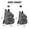 thumbnail image 2 of FORMRS Mini Backpack Purse for Women Travel Daypack Casual Shoulder Bag, Gold Art Pattern, 2 of 7