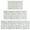 White Unicorn Dessert, variant on White Unicorn Dessert Pattern Kitchen Rugs Sets Of 3,Kitchen Runner Rugs Non Skid Washable,Decorative Kitchen Floor Mats for Kitchen,Sink,Laundry,17"x30"+ 17"x47" + 17"x59"