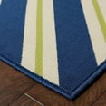thumbnail image 2 of HomeRoots 507310 6 x 9 ft. Navy Geometric Stain Resistant Indoor & Outdoor Rectangle Area Rug, 2 of 5