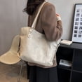 thumbnail image 4 of Hermoso bolso de mujer, bolso de hombro de gran capacidad, moderno, para otoño e invierno, bolso de mano con textura para viajeros, 4 of 6