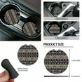 thumbnail image 6 of Renewold 15 PCS Car Seat Covers Set with Steering Wheel Rear View Mirror Cover Seat Belt Pads Trash Bin Sunglass Pocket Coasters Key Chain Car Accessories, Southwest American Tribal Dark Blue Red, 6 of 7