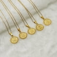 thumbnail image 2 of Inpasne Initial R Necklace For Women 18K Gold Plated Round Letter Pendant Necklace Capital Monogram Necklace Alphabets from A-Z Necklace, 2 of 6