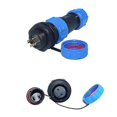 thumbnail image 4 of Aviation Plug Socket, Waterproof Aviation Plug Socket Cable In-line Connector (1pc, Blue), 4 of 4