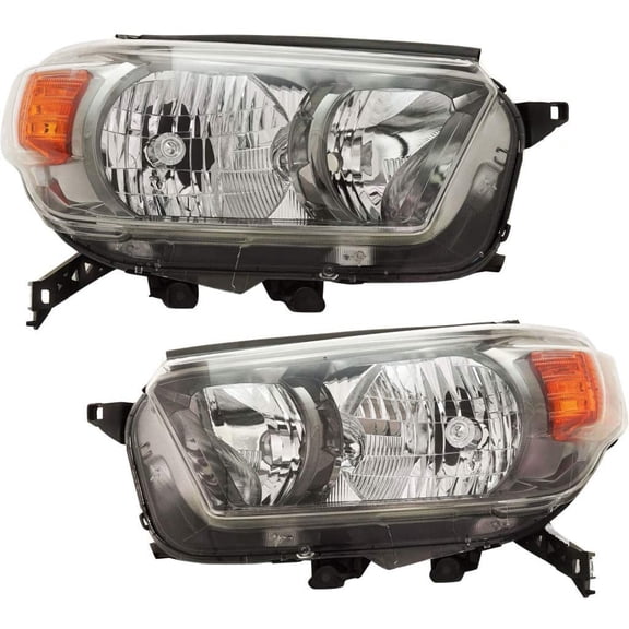 For Toyota 4Runner 2010 2011 2012 2013 Head Light Assembly Pair Driver and Passenger Side For TO2518128 TO2519128