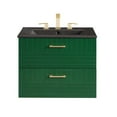 thumbnail image 4 of Modway Daybreak 24" Rubberwood MDF Particleboard Bathroom Vanity in Green/Black, 4 of 8