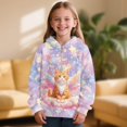 thumbnail image 2 of Pzuqiu Cat Hooded Sweatshirts for Girls Size 10-11 Comfortable Lightness Children's Long Sleeve Sweatshirt Practical Fall Outfits Fashion Clothing Versatile for Everyday Wear, 2 of 7