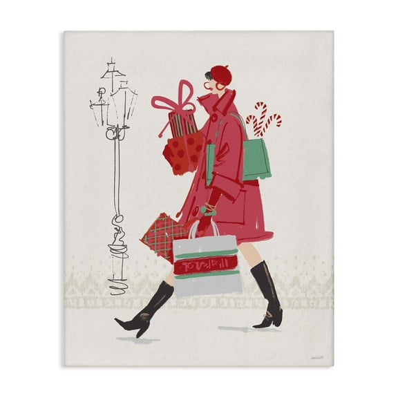 Stupell Industries Art Deco Trendy Festive Fashion Canvas Art, 16 x 20, by Anne Tavoletti