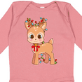 thumbnail image 4 of Inktastic Cute Christmas Reindeer with Christmas Lights Boys or Girls Long Sleeve Baby Bodysuit, 4 of 5