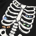 thumbnail image 6 of RUTAYY Boys Outfit Set Skeleton Spider Print Long Sleeve Top Pants 2 Piece Halloween Party Wear Black, 6 of 6