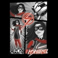 thumbnail image 2 of Men's Marvel: Ms. Marvel Hero Girl Panels  Graphic Tee Black Small, 2 of 5