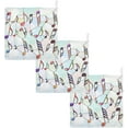 thumbnail image 7 of 5 PCS Abstract Shards Music Notes Baby Muslin Washcloths, Soft Absorbent Face Towel Burp Cloths Cotton Bath Wipes Infant Wash Cloth for Newborn Boys Girls, 7 of 7