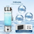 thumbnail image 3 of Portable Hydrogen Water Bottle 14oz, SPE/PEM Technology with LED Display for Enhanced Hydration & Wellness, 3 of 9