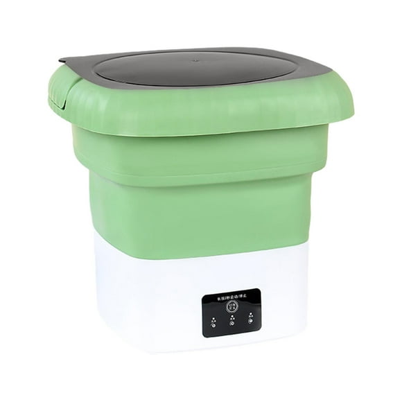 Portable Washing Machine Folding Washing Machine for Camping Dormitory Socks Green