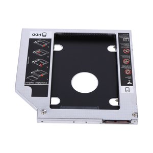 9.5mm Aluminum , Hard Disk Drive Bay Caddy Usb Raccordo HDD SSD Enclosure Male Gender Optical DVD Adapter for Laptop