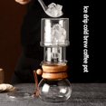 thumbnail image 3 of Cold Brew Coffee Maker Set, Easy To Use 400ml Temperature Resist Clear Cold Brew Coffee Maker High Borosilicate Glass  for Household Tea Room, 3 of 7