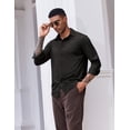 thumbnail image 4 of COOFANDY Men's Casual Button Down Shirts Long Sleeve Wrinkle Free Shirt Fall Shirts for Men, 4 of 6