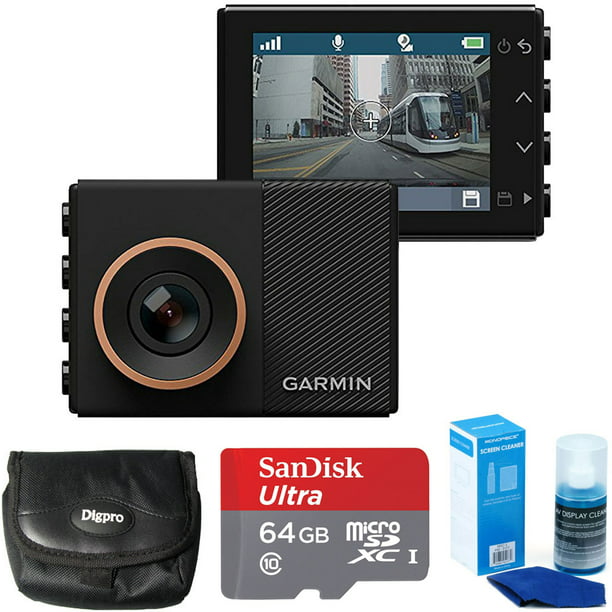 Garmin Dash 55 Bundle with 64GB Ultra MicroSDXC UHS-I Memory Card, Universal Screen Cleaning, and Ultra-Compact Carrying Case - Walmart.com