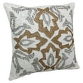 thumbnail image 1 of Blazing Needles 20 x 20 in. Symmetrical Floral Beaded Throw Pillow, 1 of 4