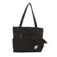 thumbnail image 1 of Bolso de viaje de gran capacidad Minnieouse de lona alta resistencia con múltiples cremalleras Negro, 1 of 6
