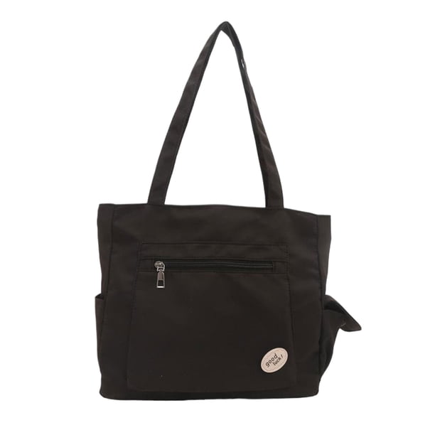 Bolso de lona Monstrate para mujer negro suave y cómodo con cremalleras para fitness y yoga