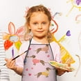 thumbnail image 3 of Colorful Funny Dachshund Kids Aprons for Girls and Boys,Adjustable Neck Strap Toddler Aprons for Kids Cooking Baking, 3 of 7