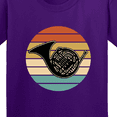 thumbnail image 4 of Inktastic French Horn Retro Music Sunset Youth T-Shirt, 4 of 5