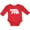 Red, variant on Inktastic Montana White Bear Silhouette Boys or Girls Long Sleeve Baby Bodysuit