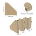 thumbnail image 2 of Unique Bargains 120 Pack Adjustable Cardboard Corner Protector Cardboard Edges Protector 9.5x9.5cm Fits 0.5, 1 and 1.5 Inch Brown, 2 of 6