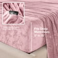 thumbnail image 6 of Bare Home Microplush Fleece Sheet Set - Ultra Soft - Deep Pocket - Twin XL, Light Pink, 6 of 9