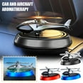 thumbnail image 2 of BQLQBQLQ Gray Car Aromatherapy Solar Aircraft Car Center Console Perfume Ornaments Car Rotating Seat Creative Car Decor, 2 of 8