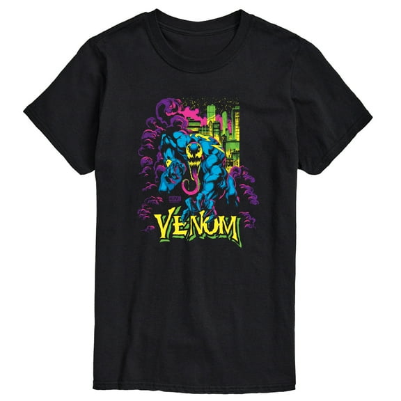 Marvel Venom - Black Light - Men's Short Sleeve Graphic T-Shirt