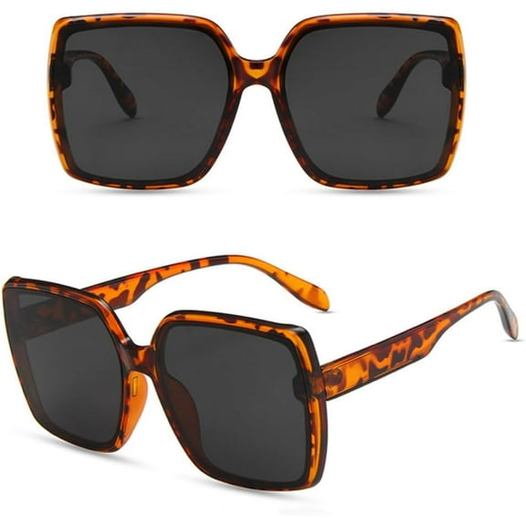 Oversized Sunglasses Women Vintage Sun Glasses Eyewear for Lady UV400 Big Frame， Sunglasses 9922