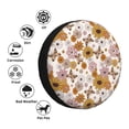 thumbnail image 4 of Salouo Sunflowers And Butterflies Print Spare Tire Cover 14-17 inch Spare Tire Protector Universal Tough Tire Wheel Cover for Trailer SUV and Truck-16 inch, 4 of 6