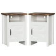 thumbnail image 7 of Vineego Nightstand Set of 2 Farmhouse Nightstand with Storage Shelves Bedside Tables End Table for Bedroom Modern Wood Side Table Living Room,White, 7 of 7
