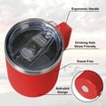 thumbnail image 4 of Muka 12 Ounce Insulated Coffee Mug With Lid, Stainless Steel Cup for Camping Office Home-Black, 4 of 7